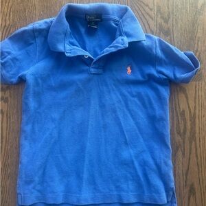 Ralph Lauren Kids Polo Shirt in Blue with Red Logo